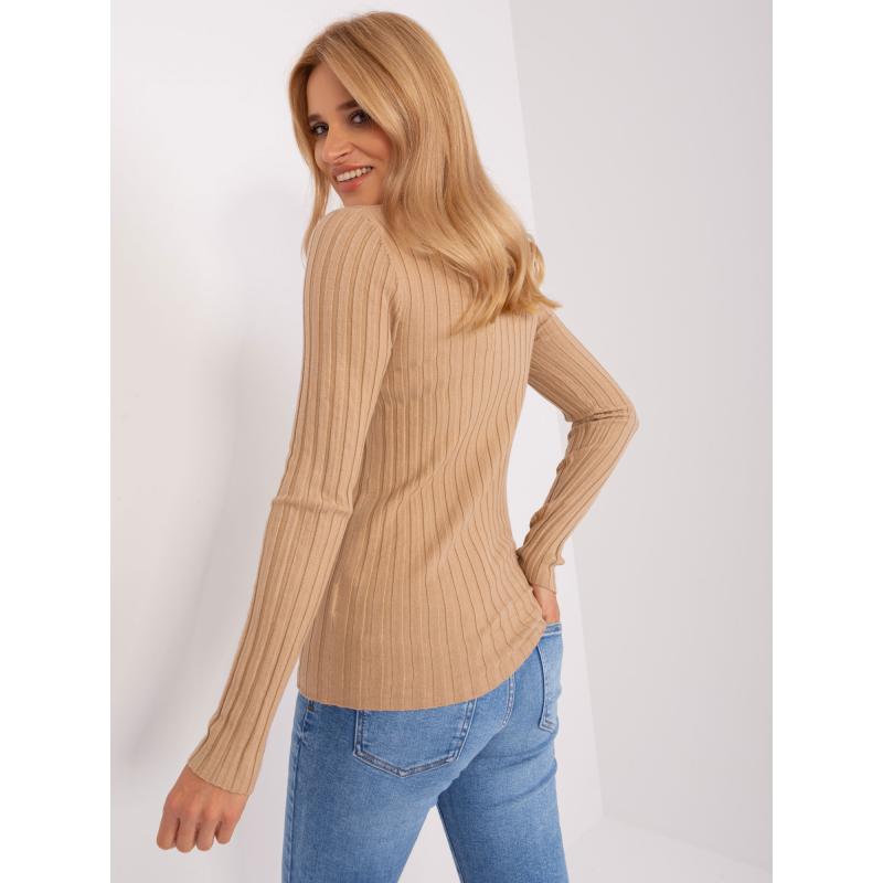 Női garbó pulóver CARMELO barna