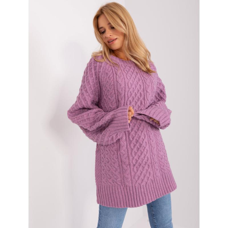 Női ruha copfokkal SOLOMON lila