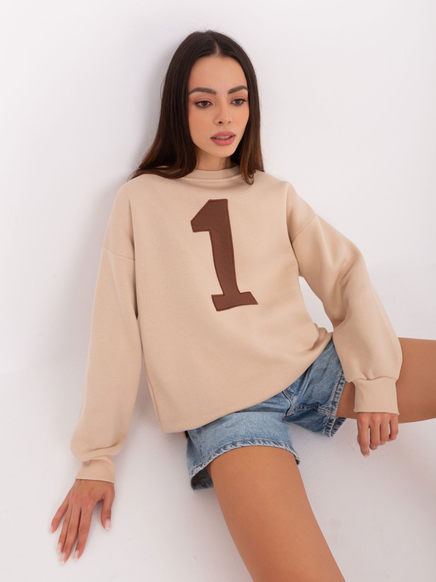 Dámska oversize mikina NOEK béžová