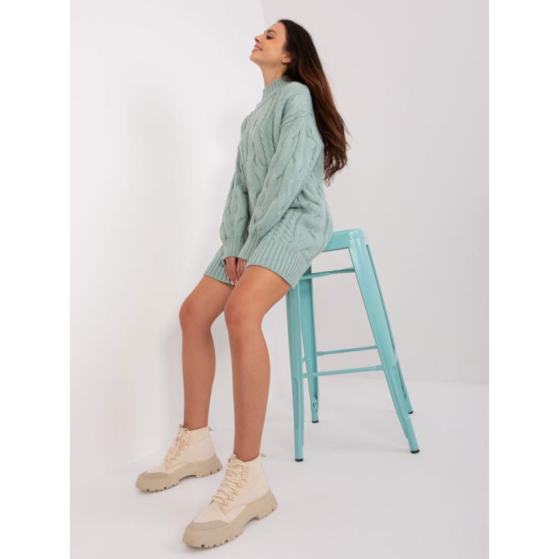 Dámské šaty s rolákem LERSHA mátové