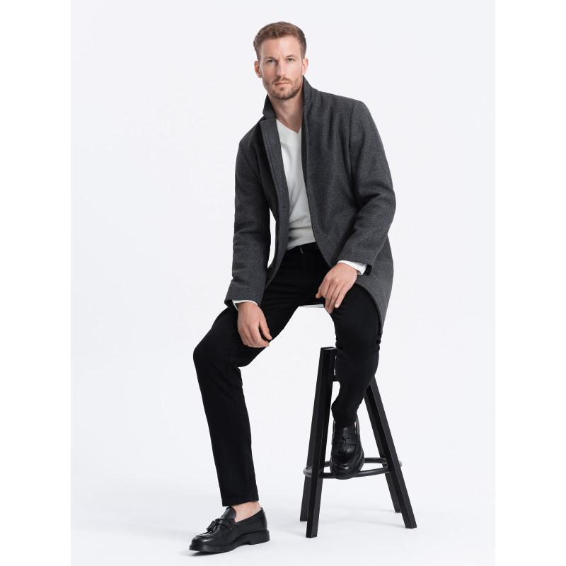 Pánský kabát V5 OM-COWC-0104 grafitový