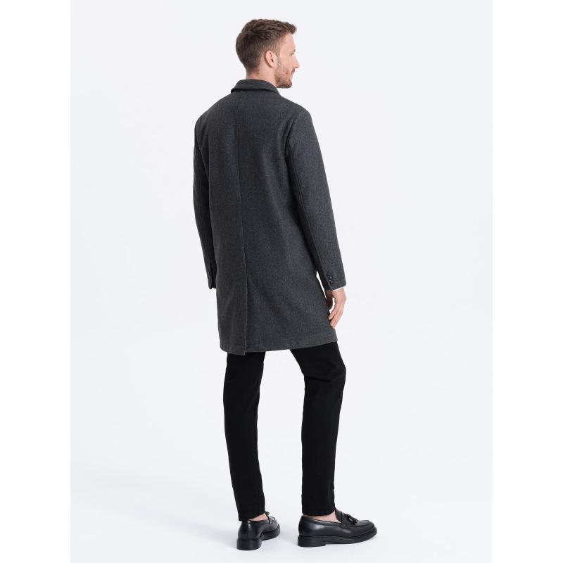 Pánský kabát V5 OM-COWC-0104 grafitový
