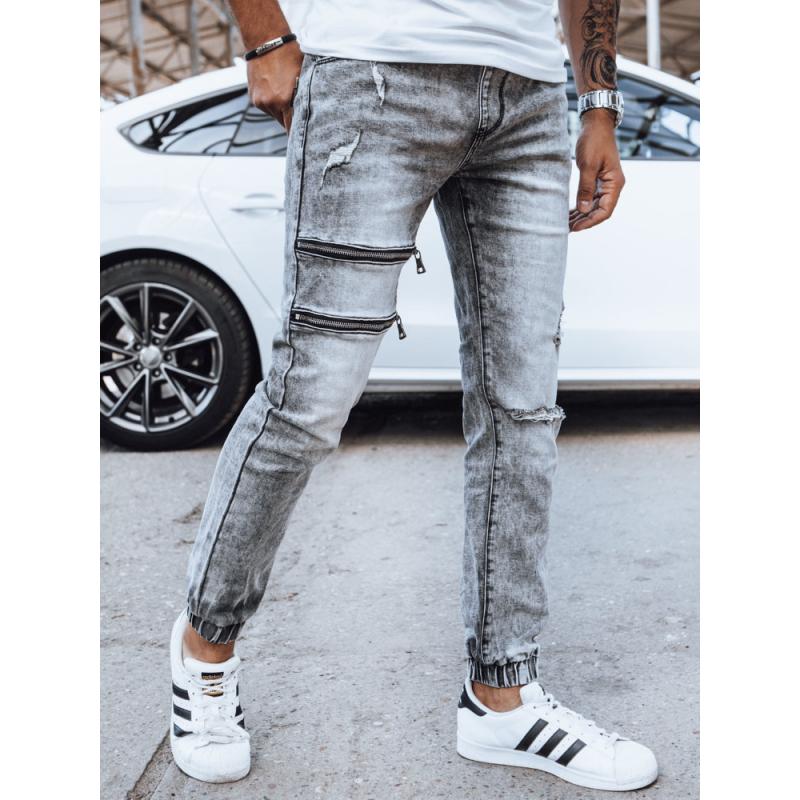 Pánské džíny REVA šedé