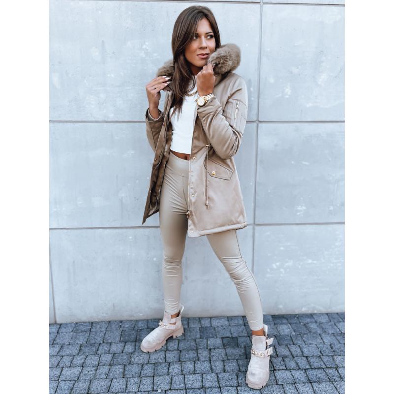 Dámska zimná bunda parka GODDESS béžová