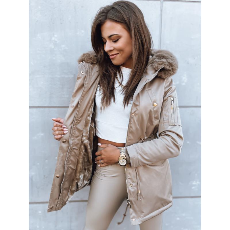 Dámska zimná bunda parka GODDESS béžová