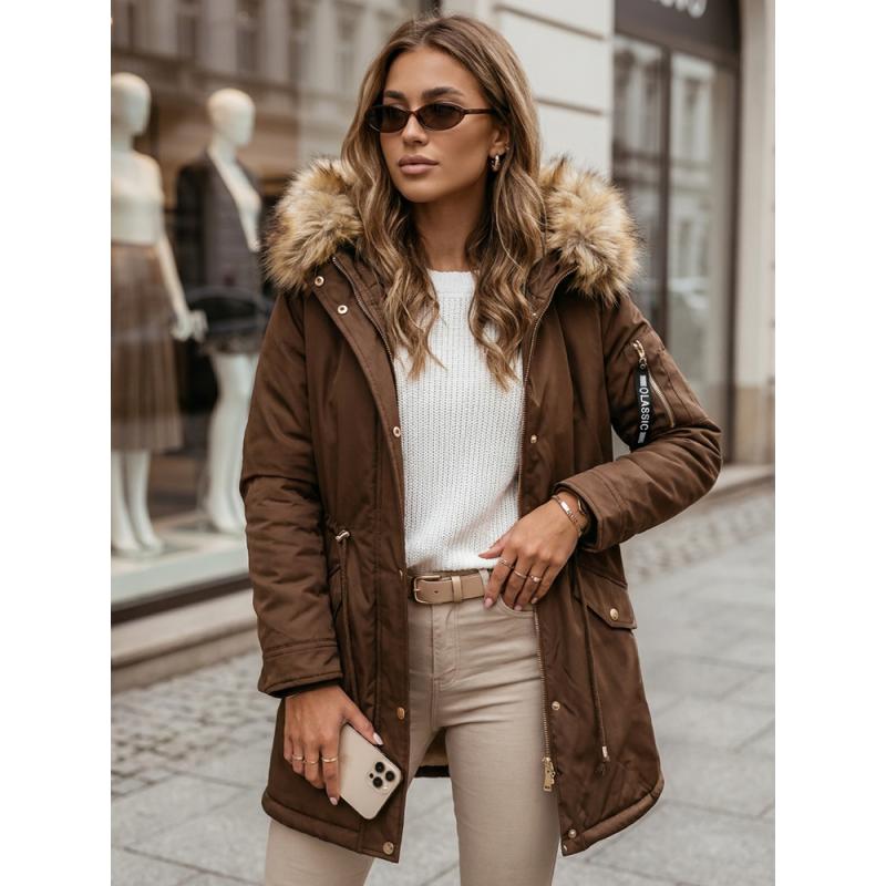 Dámská zimní bunda parka VIXEN coffee