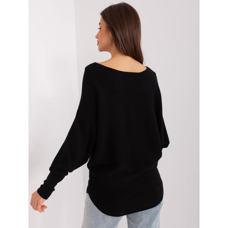 Dámský svetr nadměrné velikosti ETINIA černý  