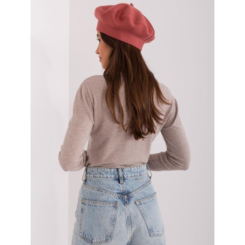 Dámská zimní čepice OITE cihlová 