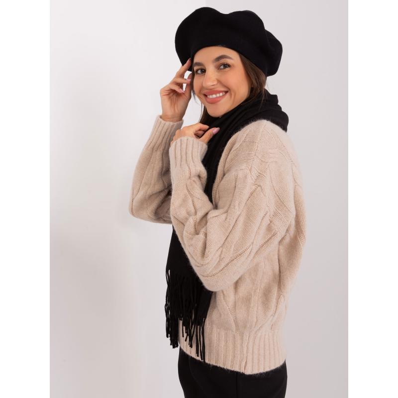 Dámský baret pro ženy JENA černý 