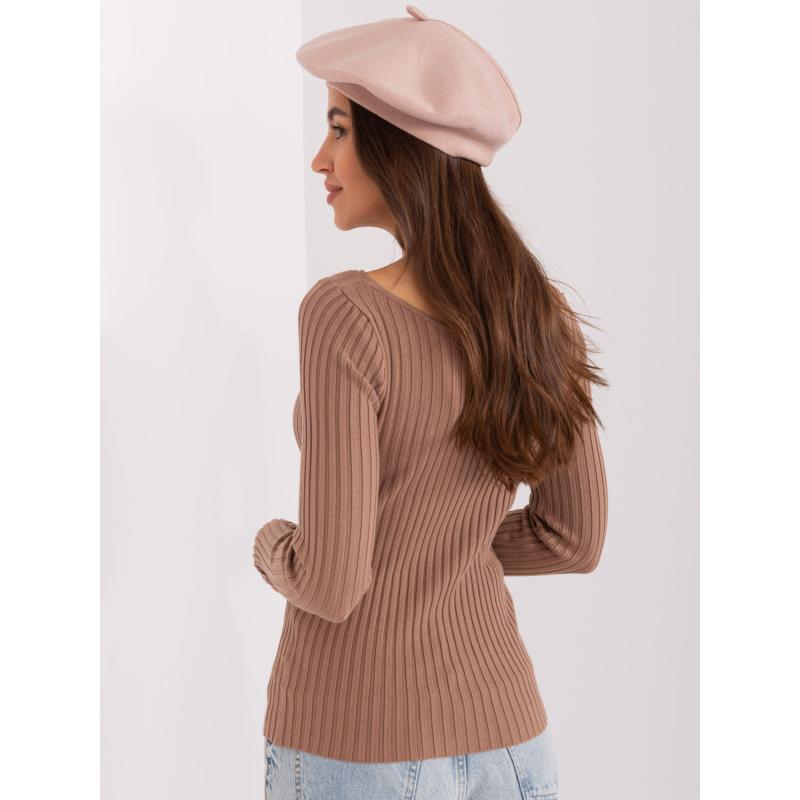 Női kasmír barett AETI bézs