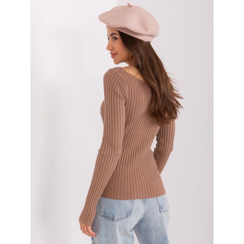 Női kasmír barett AETI bézs