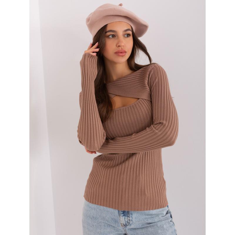 Női kasmír barett AETI bézs