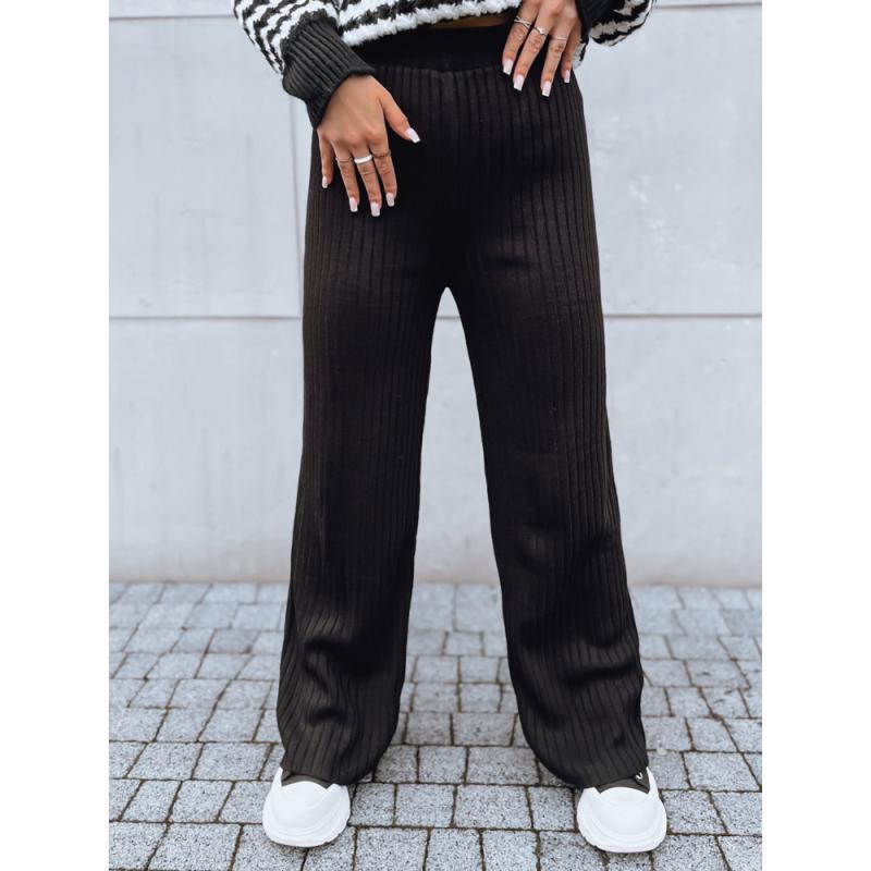 Dámské široké kalhoty MOSSYMOOD černé