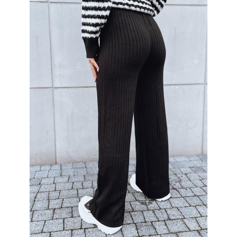 Dámské široké kalhoty MOSSYMOOD černé