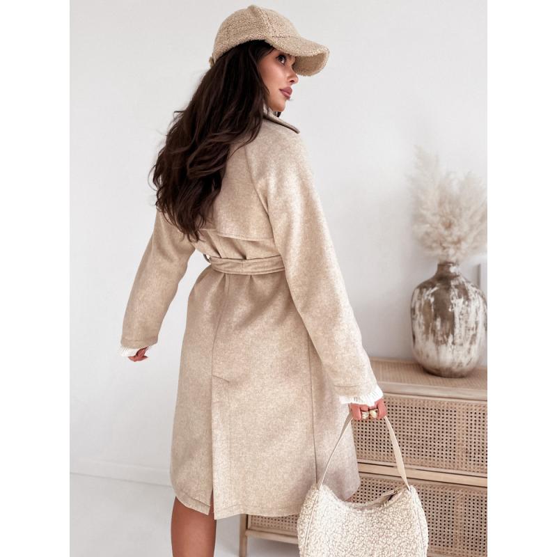 Női őszi kabát NANCY világos bézs