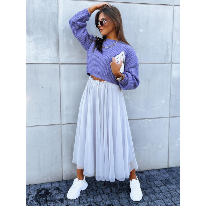 Női túlméretezett pulóver BILLIS sötétlila