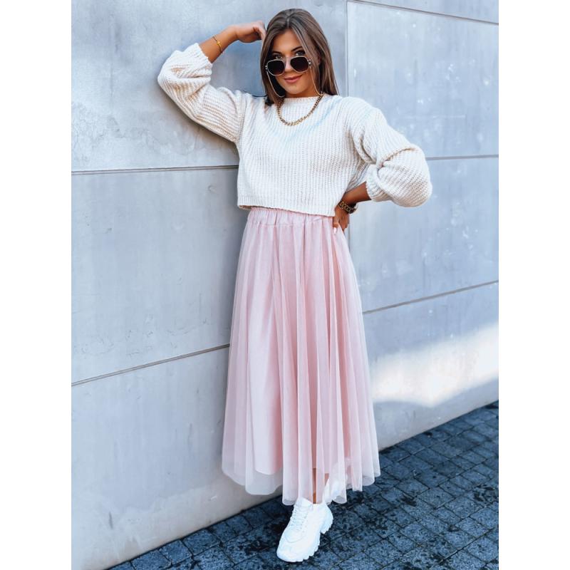 Női túlméretezett pulóver BILLIS Light Beige