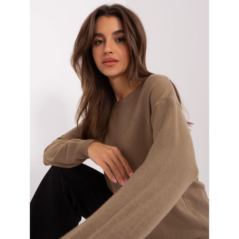 Dámsky sveter ORA tmavo béžový