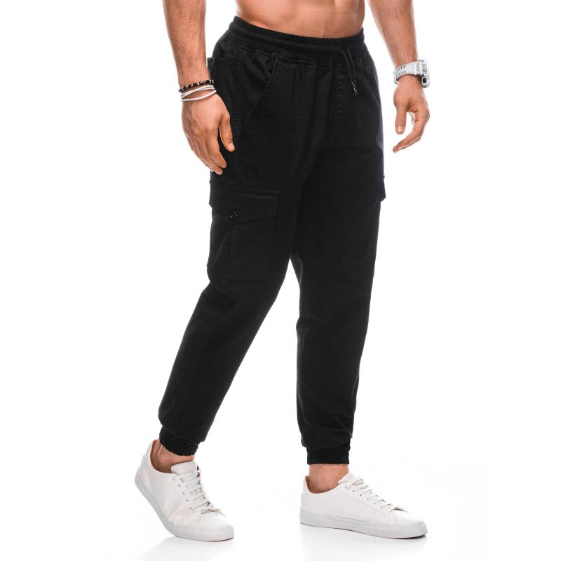 Pánské kalhoty jogger P1406 černé