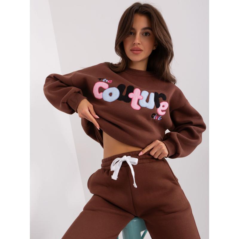 Női oversize szett KORA sötétbarna