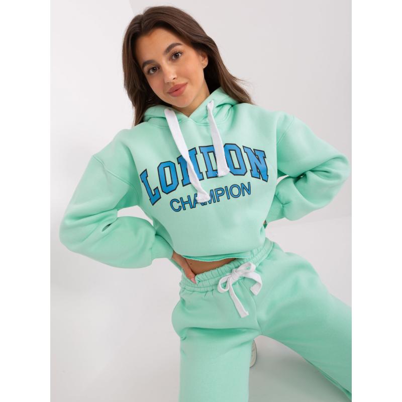 Női nyomtatott szett LARAINA mentakék