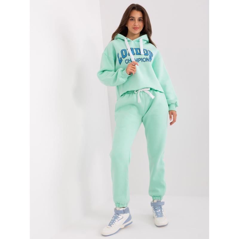 Női nyomtatott szett LARAINA mentakék