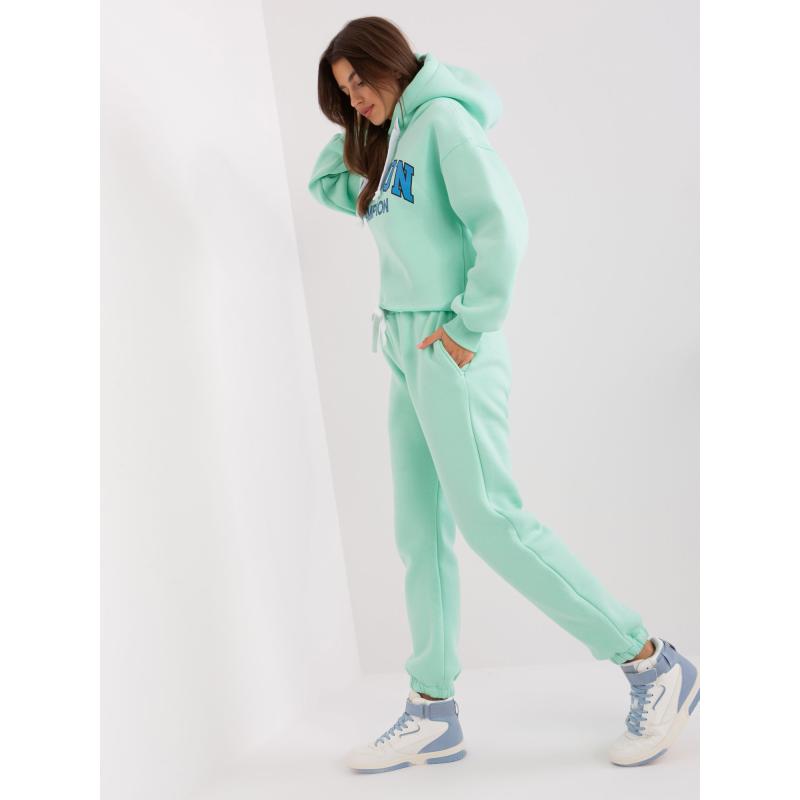 Női nyomtatott szett LARAINA mentakék