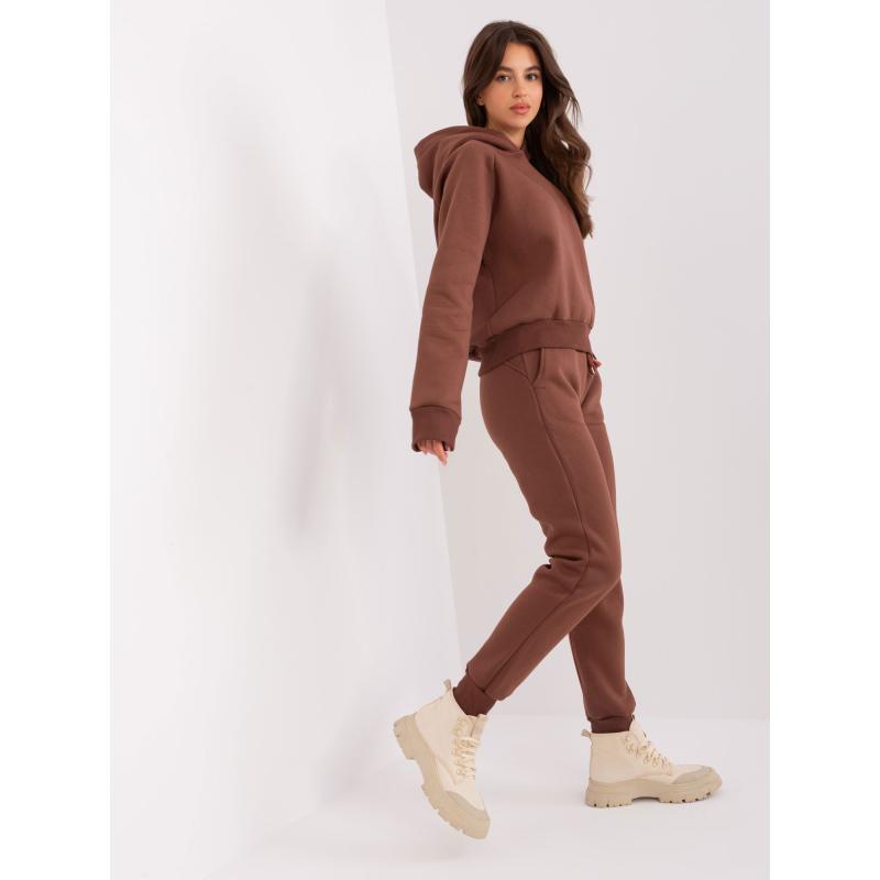 Női szett nadrággal VIRA sötétbarna