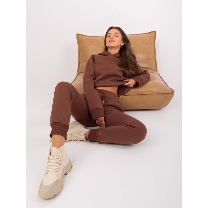 Női szett nadrággal VIRA sötétbarna