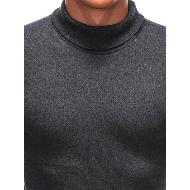 Pánská polokošile s výstřihem E213 šedá