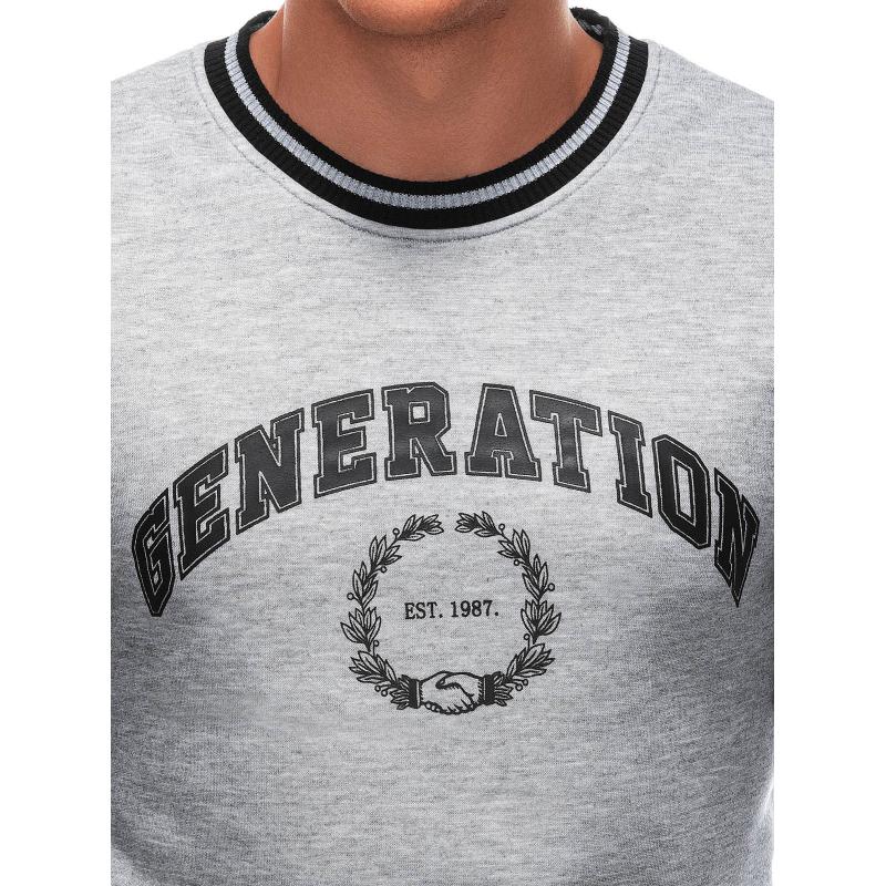 Pánská mikina B1622 šedá