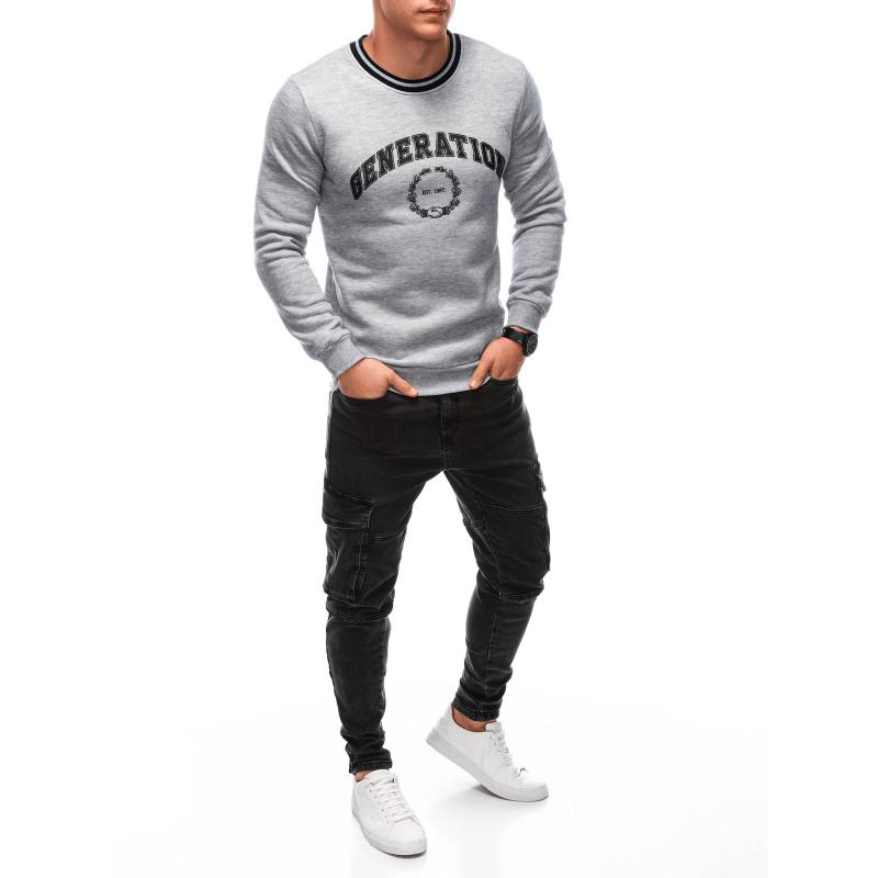 Pánská mikina B1622 šedá