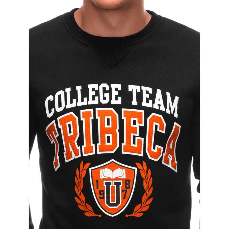 Férfi pulóver B1618 fekete