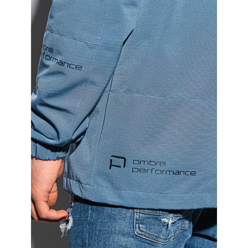 Pánska prešívaná bunda C478 modrá