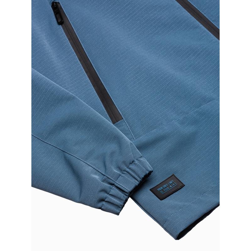 Pánska prešívaná bunda C478 modrá