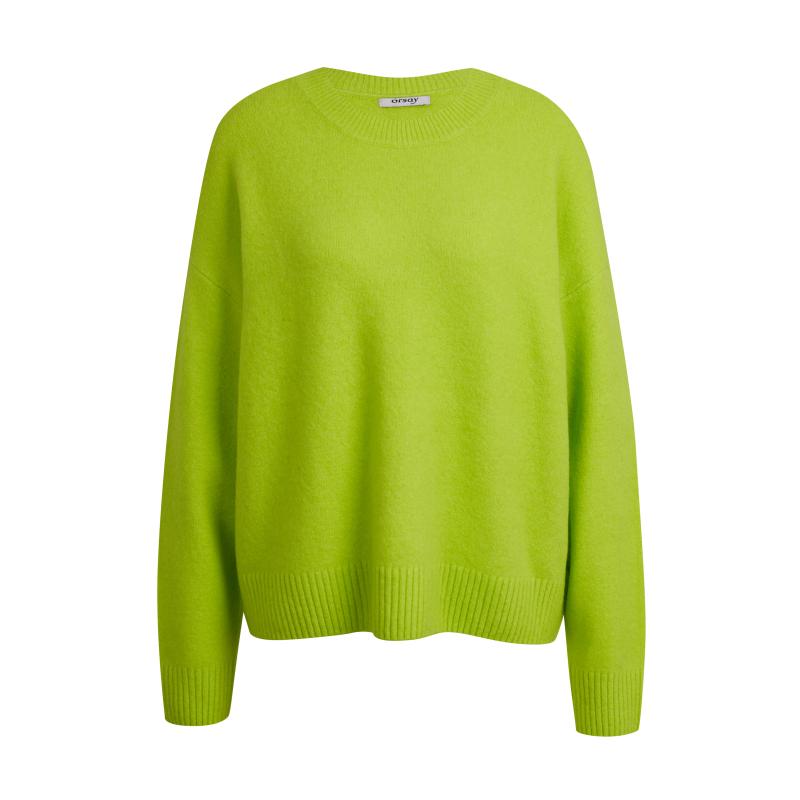 Neónovo zelený dámsky sveter