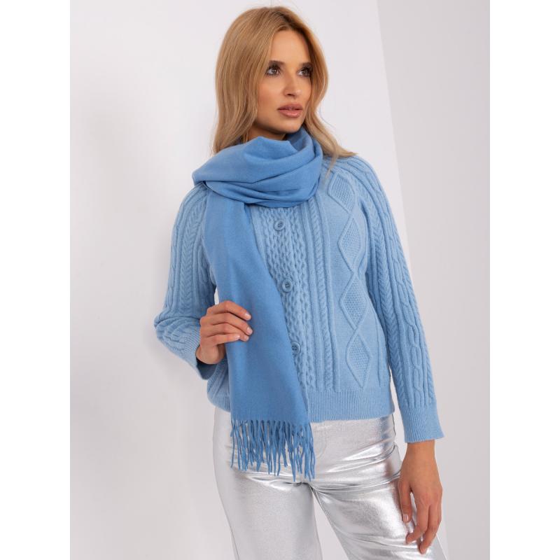 Dámská šála se střapci WORA modrá