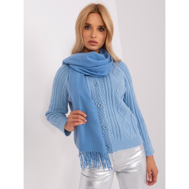 Dámská šála se střapci WORA modrá