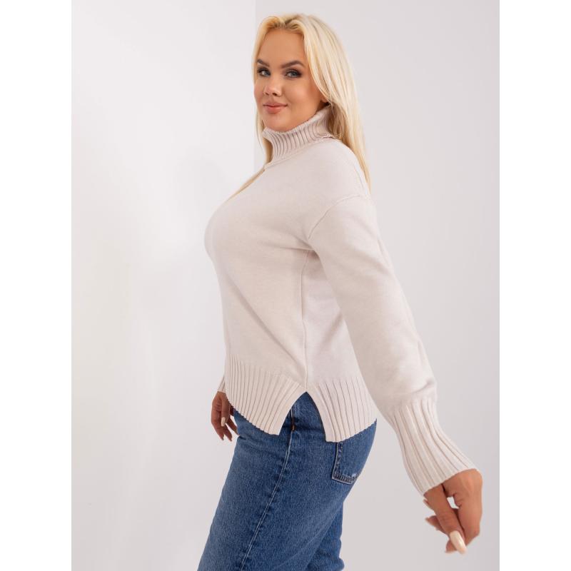 Női plus size kardigán INA világos bézs