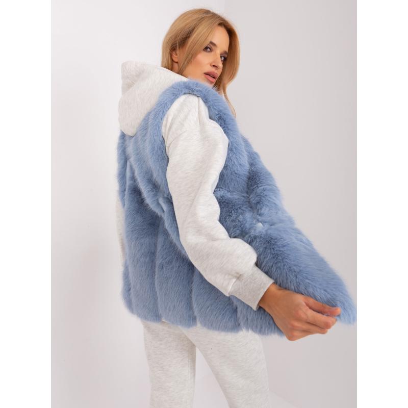 Női gombos mellény KOZEA kék