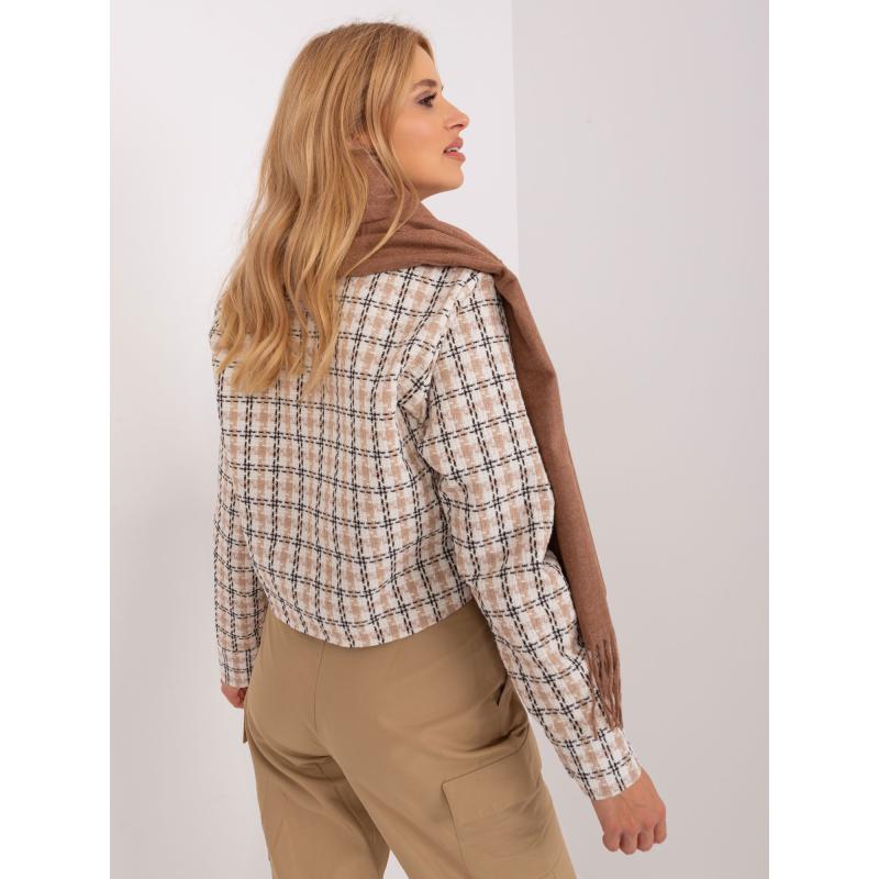 Dámská šála PLETEA hnědá