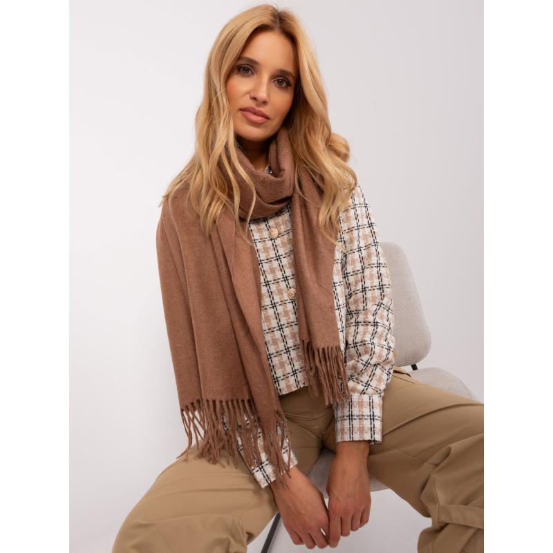 Dámská šála PLETEA hnědá