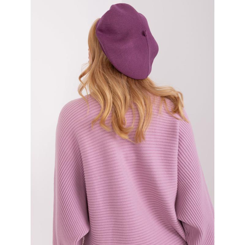 Dámský baret na zimu LYE fialový 