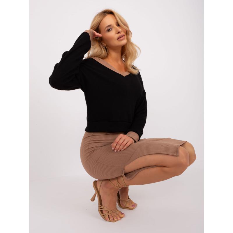 Dámský komplet RUE PARIS v černé a hnědé