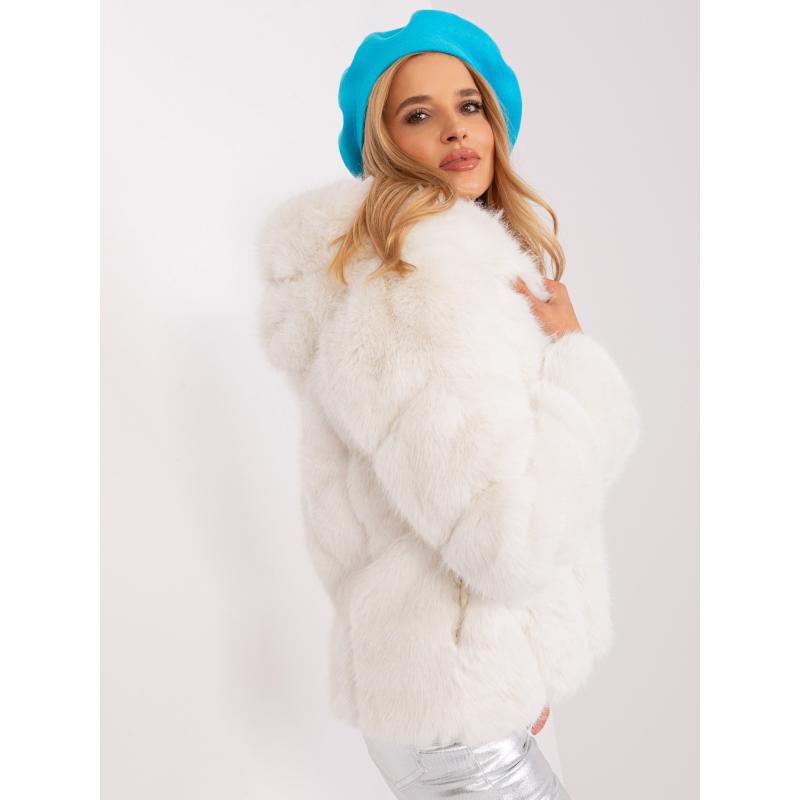 Dámský zimní baret THER tyrkysový 