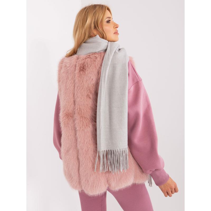 Dámsky pletený šál ZISAY sivý