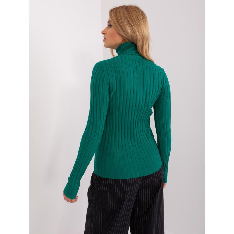 Dámský svetr s rolákem ESTA zelený 