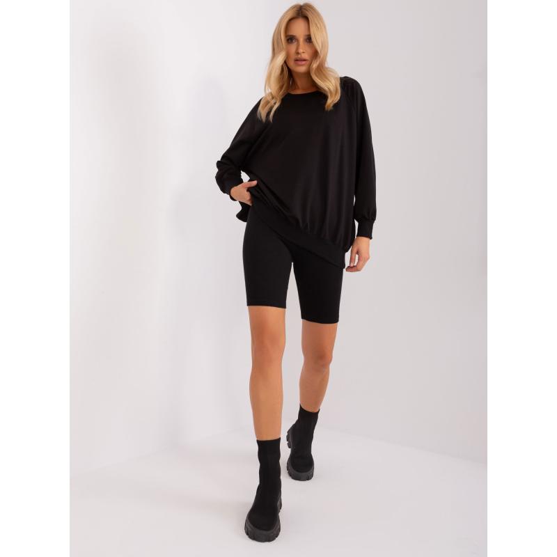 Női szett gallérral ADROA fekete