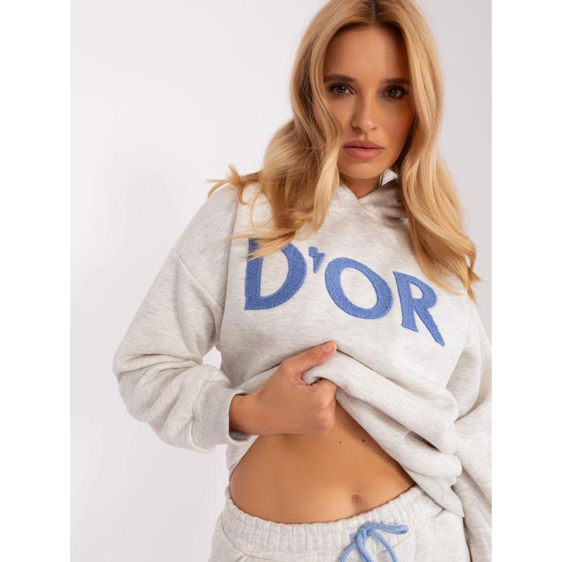 Dámska súprava s kapucňou ETIA svetlosivá