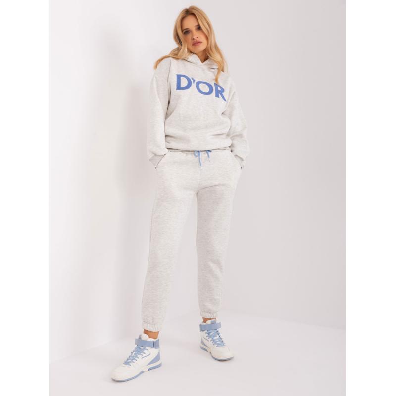 Dámska súprava s kapucňou ETIA svetlosivá